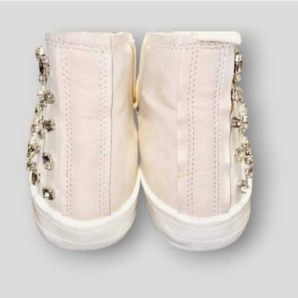 New Zara Girl Limited Edition Faux Suede High Top Studded Sneakers - Picture 12 of 12